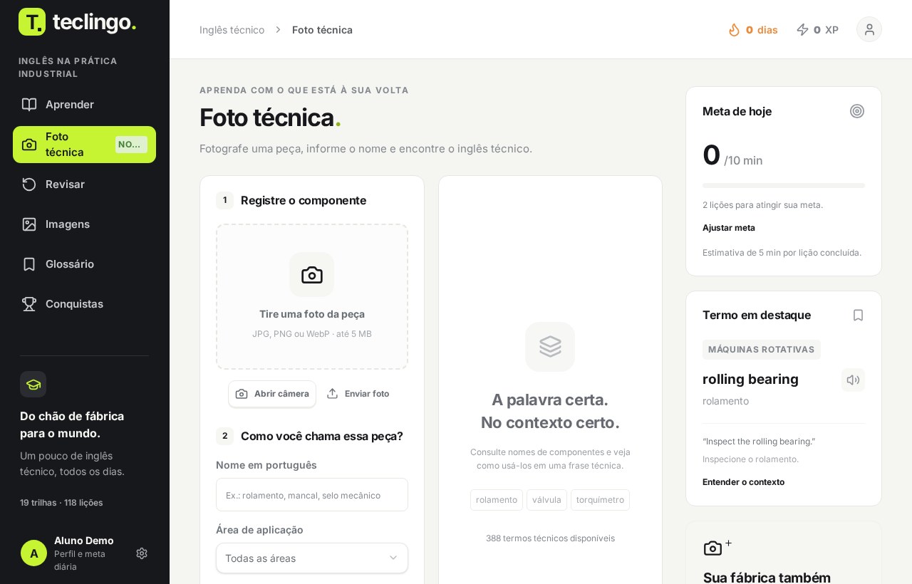 Tela real: Foto técnica